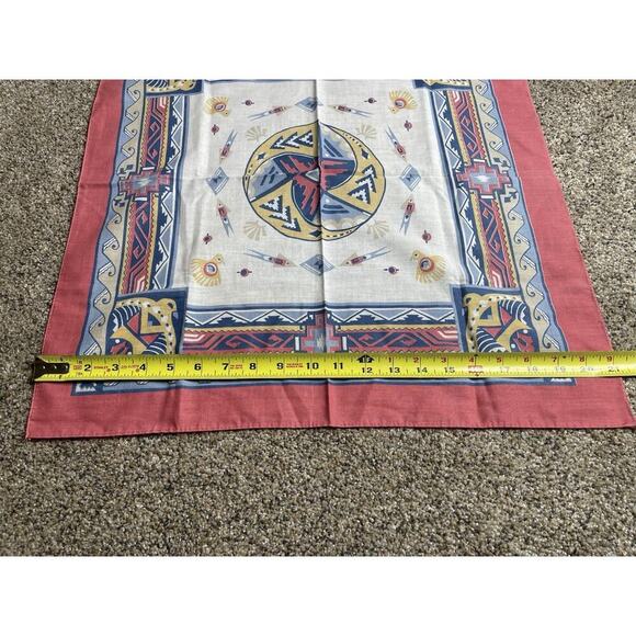 Vintage Wamcraft Union Made in USA Western Native Bandana Handkerchief Set Of 3 - Picture 8 of 8